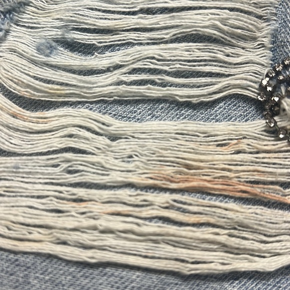 Rhinestone Denim Shorts - Picture 4 of 4